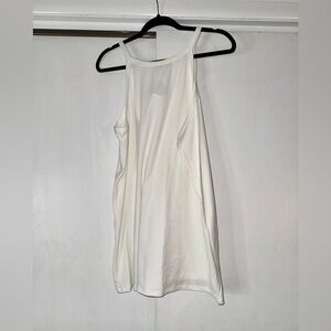 Torrid High Neck Ribbed Tank Top White